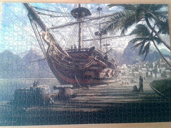 Schiff vor Anker by Sarel Theron 1000 Pieces ( Schmidt )