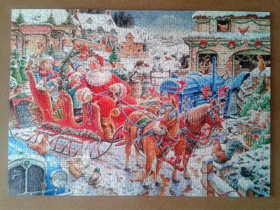 The Christmas Farm by Roy Trower ( 2015 ) 1000 Pieces ( Ravensburger Puzzle )