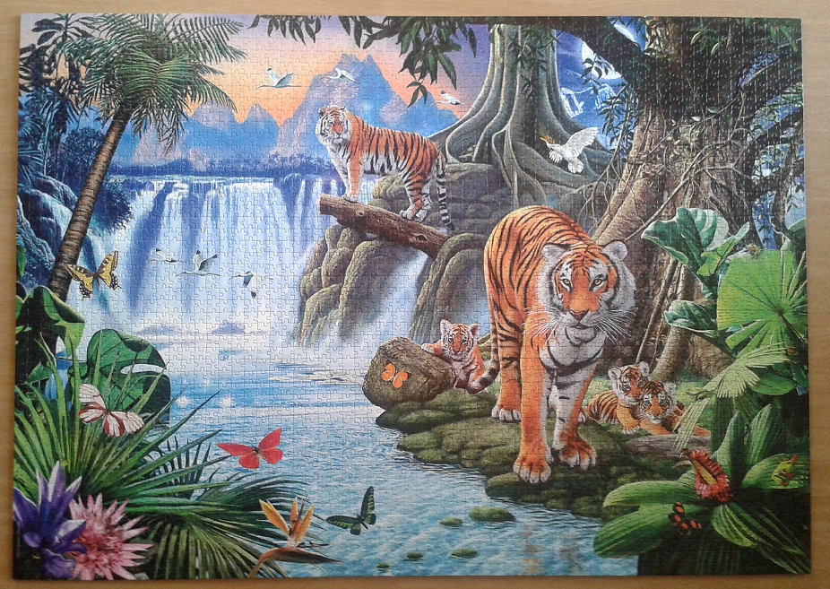 Tiger's family by Steve Crisp ( 2013 ) 3008 Pieces ( Clementoni )
