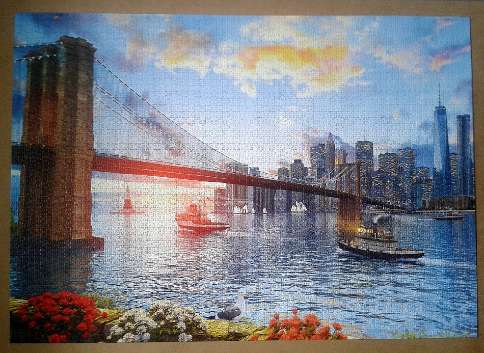 Brooklyn Bridge by Dominic Davison ( 2016 ) 4000 Pieces ( Educa Puzzle )