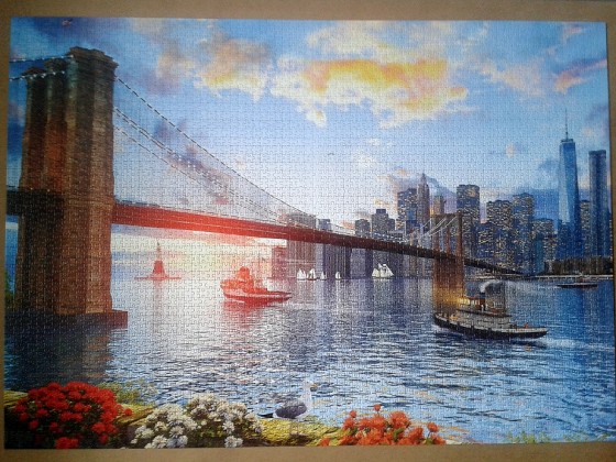 Brooklyn Bridge by Dominic Davison ( 2016 ) 4000 Pieces ( Educa Puzzle )