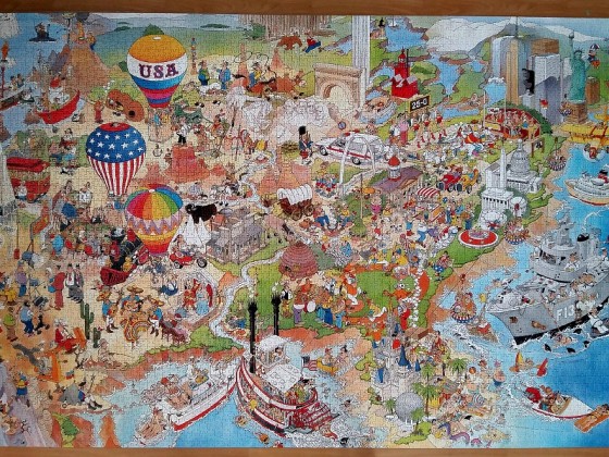 USA, by Jan van Haasteren 5000 Pieces ( Jumbo )