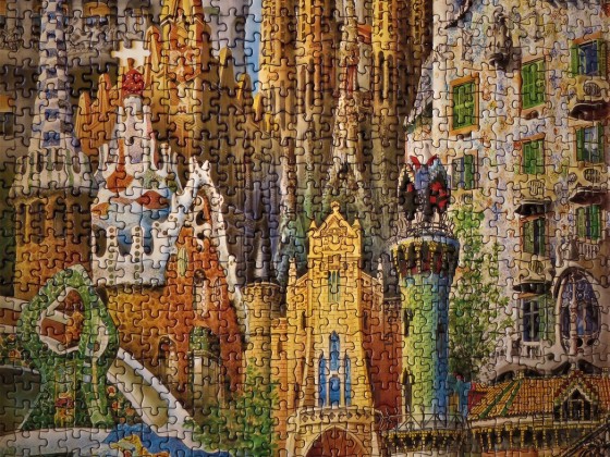Educa Miniatur Puzzle 1000Teile Collage Gaudi