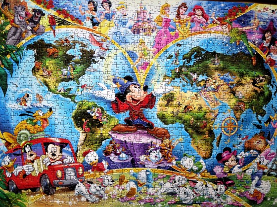 Ravensburger 1000 Teile Disney Weltkarte
