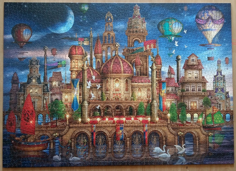 Moated Castle by Ciro Marchetti 2000 Pieces ( Schmidt Puzzle )