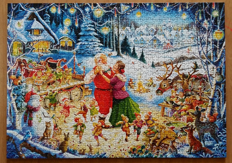 Santa's Christmas Party by Roy Trower 1000 Pieces ( Ravensburger Puzzle )