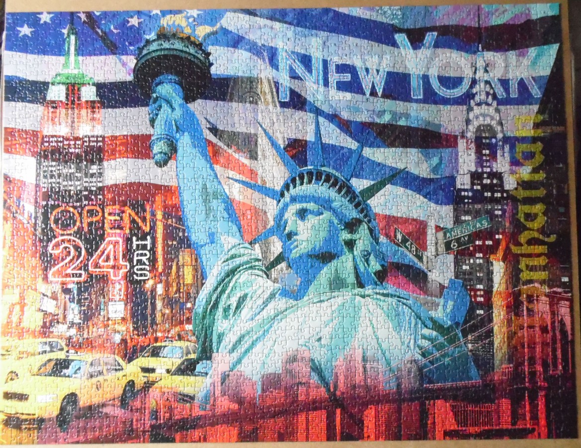 Adventskalender-Puzzle New York Collage