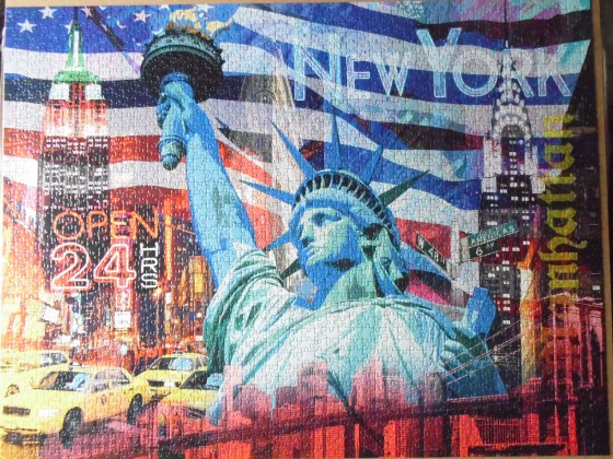 Adventskalender-Puzzle New York Collage