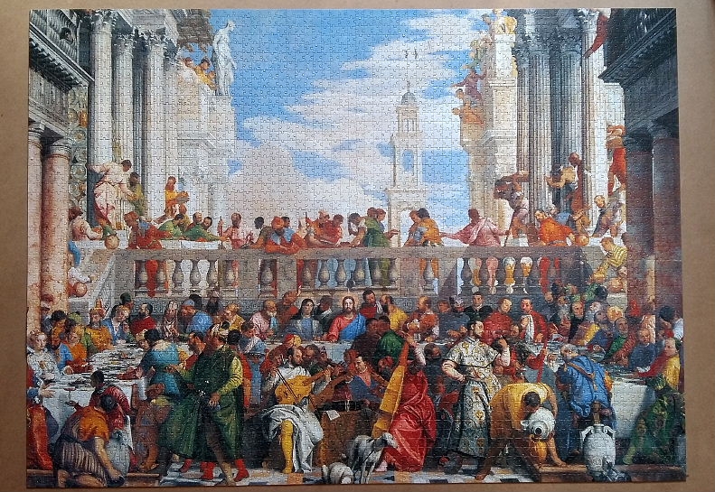 The marriage in Cana by Paolo Veronese 4000 Pieces ( Clementoni )