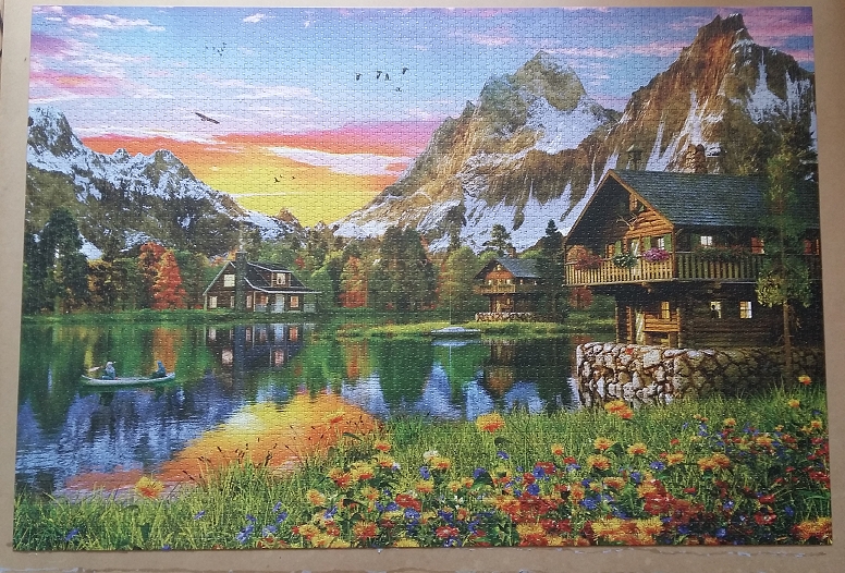 Alpine Lake by Dominic Davison 5000 Pieces ( Educa Puzzle )