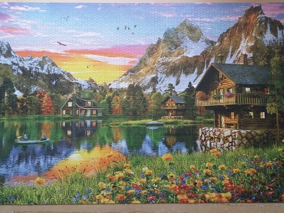 Alpine Lake by Dominic Davison 5000 Pieces ( Educa Puzzle )