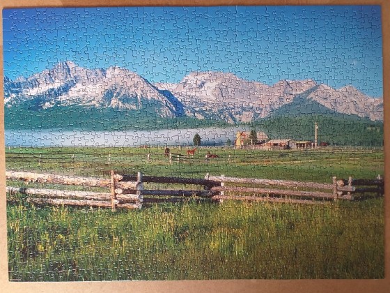 Sawtooth Mountains Custer County , Idaho , USA 1000 Pieces ( Eurographics Puzzle )