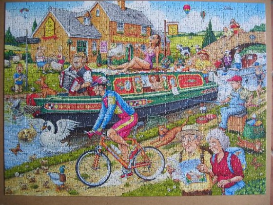 By the canal-Ravensburger-1000 Teile