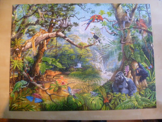 Wanderpuzzle Nr. 13 "Leben im Dschungel" 2000 Teile Castorland