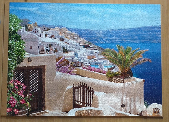 Santorini, Greece 2000 pieces ( Castorland Puzzle )