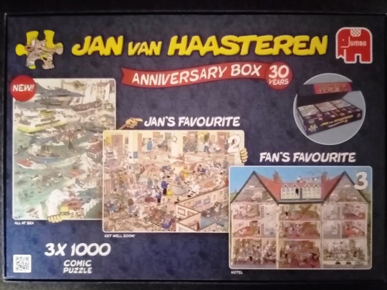 Jan van Haasteren, 30 Years Anniversary Box, Jumbo, 3 x 1000 Teile