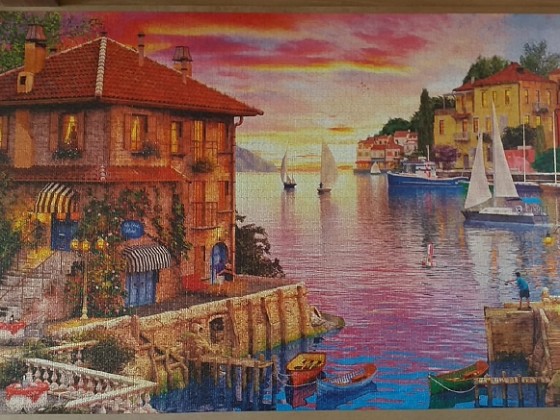 The Mediterranean Harbour by Dominic Davison 5000 Pieces ( Educa Puzzle )