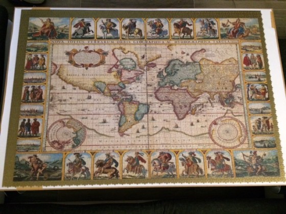 Historische Weltkarten Teil 1 (links oben) - Ravensburger 18.000
