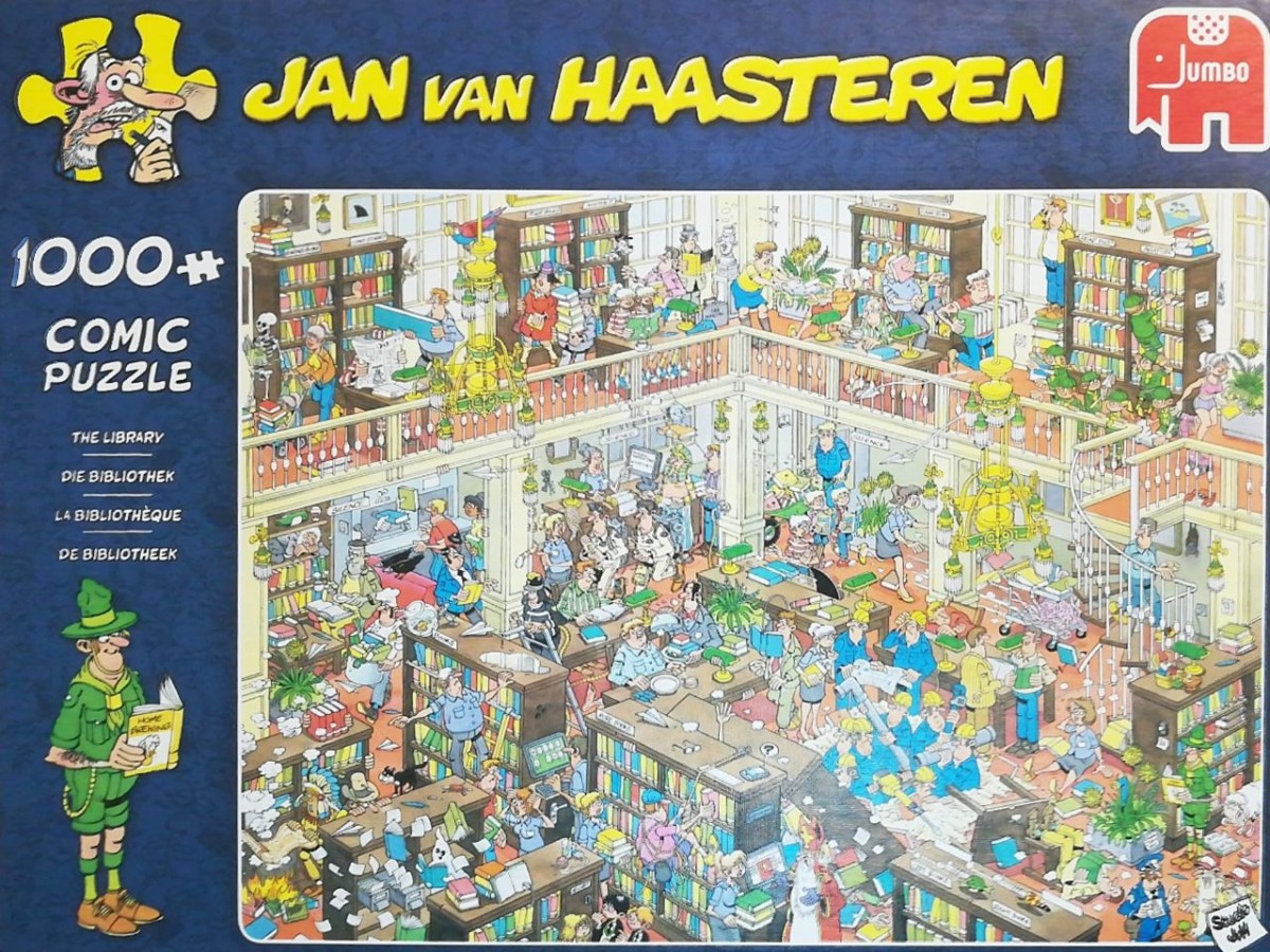 Jan van Haasteren: Die Bibliothek