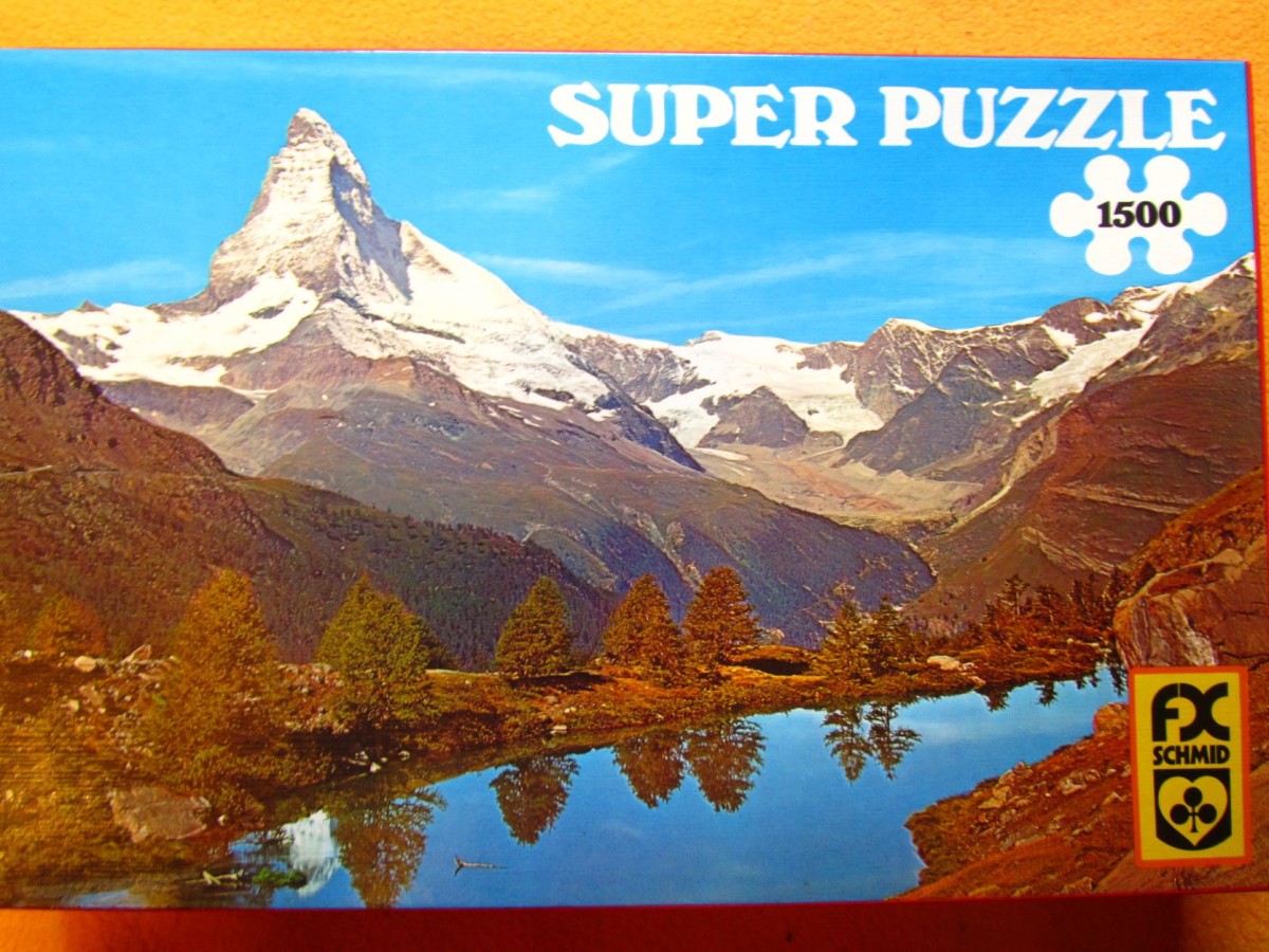 Grindjisee Schweiz	1500	FX SCHMID		Super Puzzle	98404	Breite 85 x  54		Bestand Nr. 025