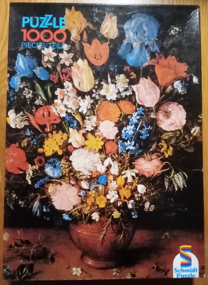 Brueghel/Blumen in brauner Vase, Schmidt, 1000 Teile