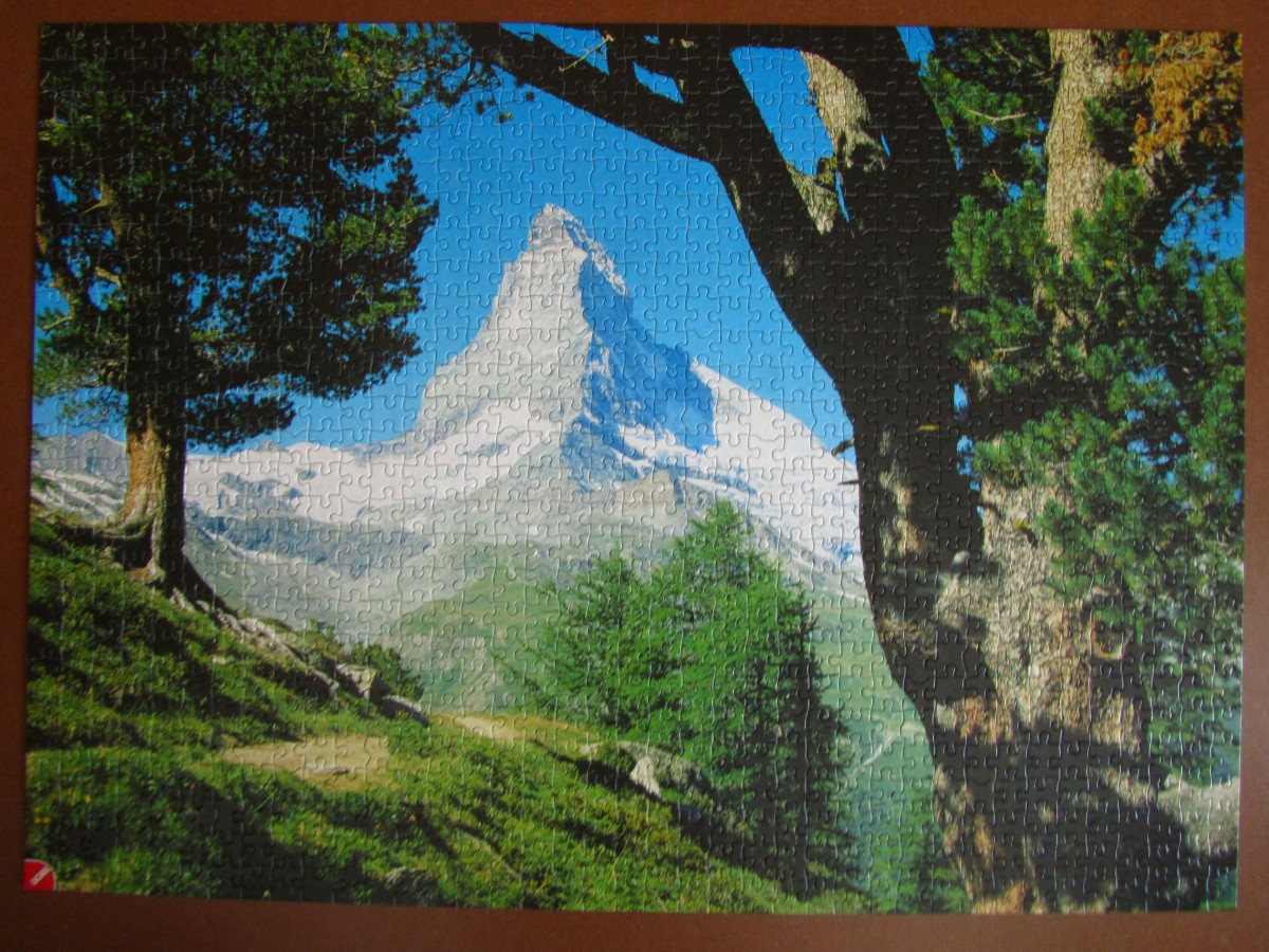 Das Matterhorn 1000 LIGRA 1988 Riesen Puzzle-Sortiment Nr.2810.3 671 x 486 Breit Bestand Nr. 007 C