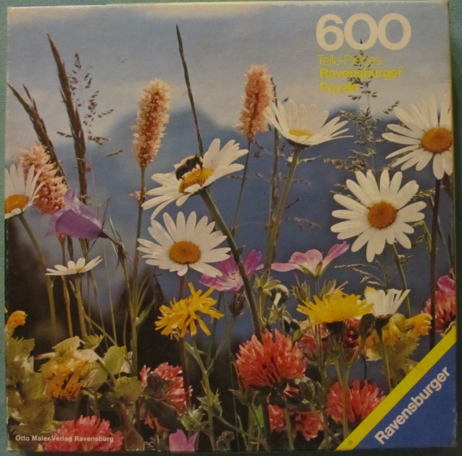RAVENSBURGER	625 5 221 2 Sommerwiese (Puzzle-Poster) 600 Teile - 1979
