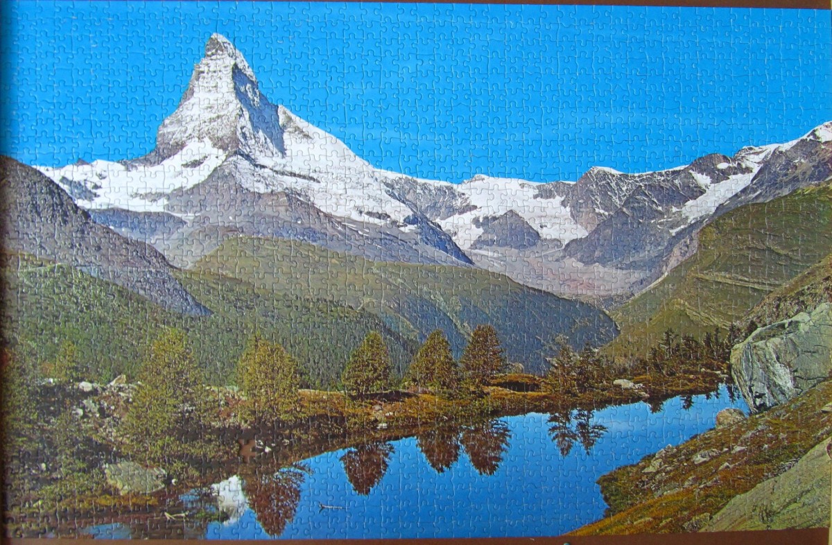 Grindjisee Schweiz	1500	FX SCHMID	W.Germany	Super Puzzle 1500	98404	Bestand Nr. 025 2038