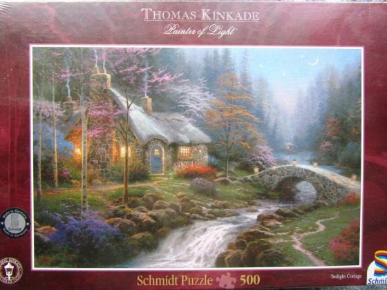 Frühlingsnacht	500	SCHMIDT	2003 Thomas Kinkade	Painter of Lght	57450	Breit 475 x 320		Bestand Nr. 071 1070