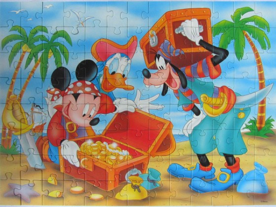 Mickeys Schatzsuche	100	RAVENSBURGER	Disney	Mickey for Kids	10 825 1	Breite 49 x 36		Bestand Nr. 050 2195	OK