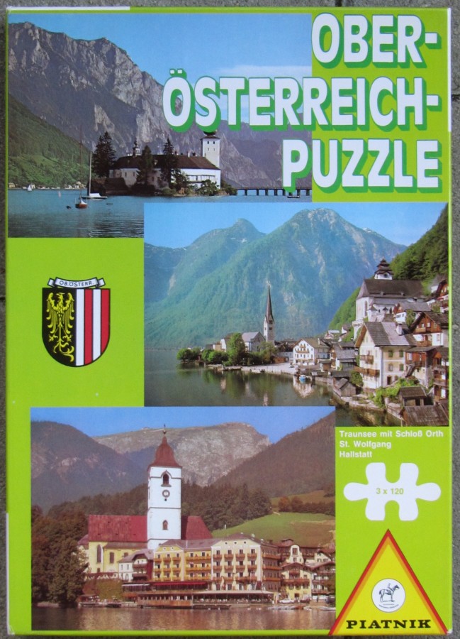 (RESERVIERT f. Eselfan) OBERÖSTERREICH-PUZZLE	  120 (3x)	PIATNIK	Vor 1978	(Bundesländer)	5206			Bestand Nr. 103