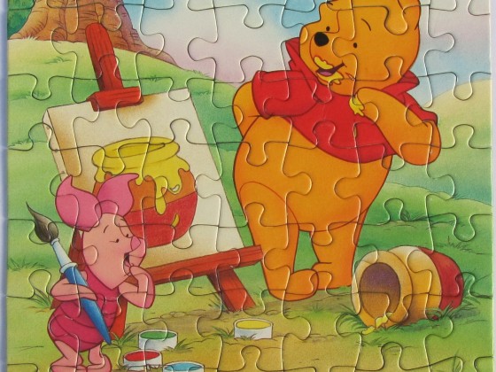 Winnie und Ferkel (B)	49	RAVENSBURGER	1999 Disney Winnie the Pooh	3x49	09 223 9	 Quadrat 17,8 x 17,8		Bestand Nr. 048 2221