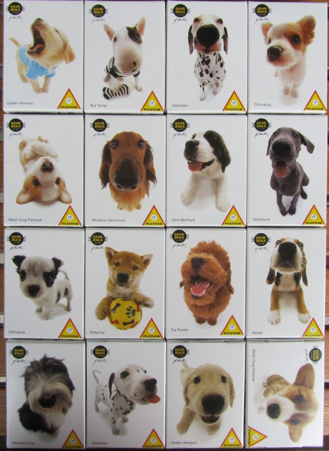 PIATNIK 501692 HANA DEKA  Komplettserie - Hunde (16x 54 Teile)