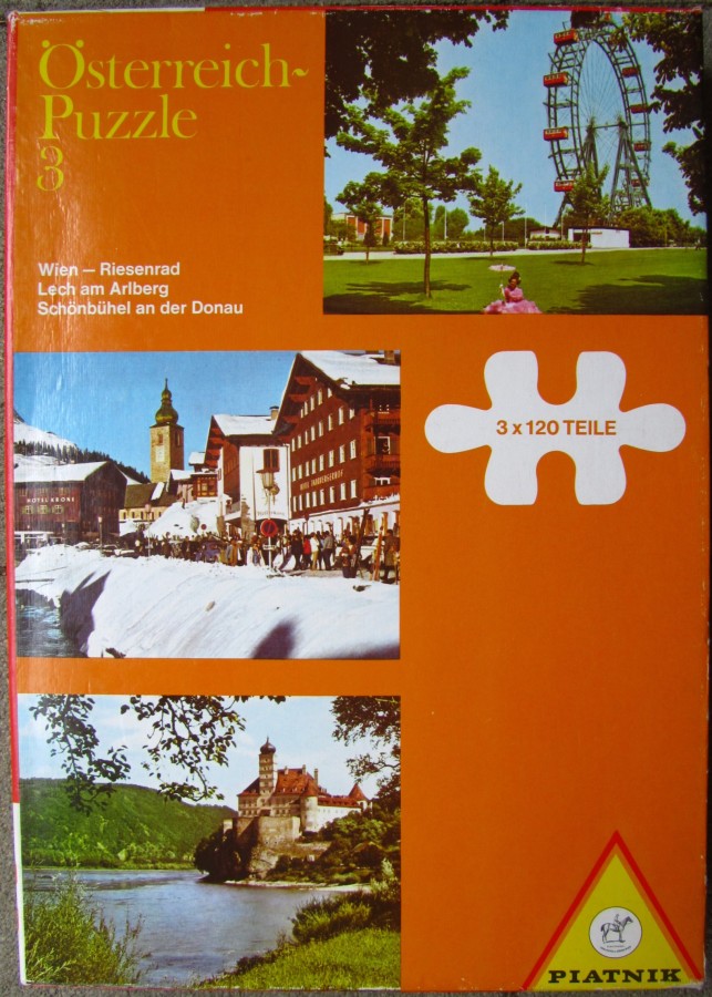 PIATNIK 5203 Österreich-Puzzle 3 	 120 (3x)		(Österreich)				Bestand Nr. 106 2319