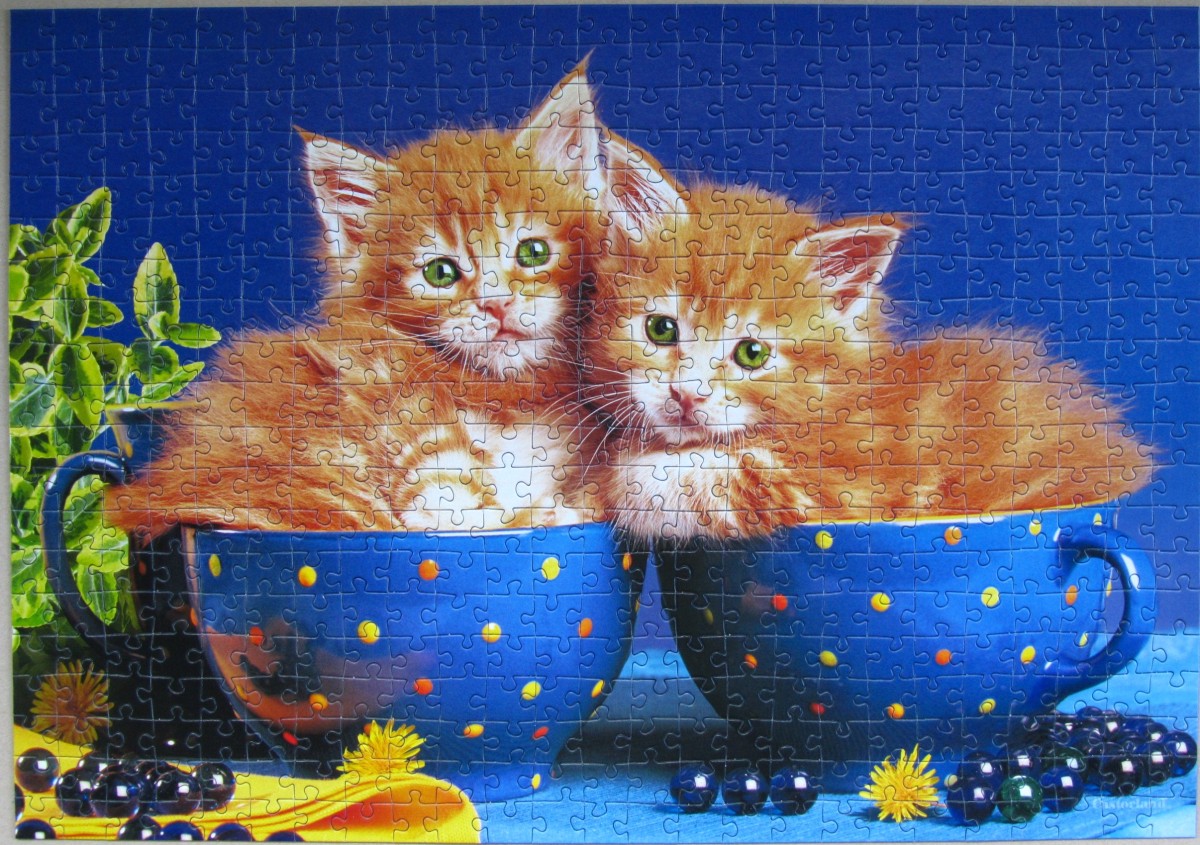 Kittens in Bowls	500	CASTORLAND	B-51212		Breit 47 x 33	Bestand Nr. 097 1028b