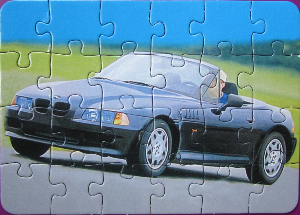 BMW Roadster	24	PIATNIK	Vor 2002 bis 2013	My Dream Cars Mini-Puzzle	501296 od. 5167	Breite	17,5x12,5 cm	Bestand Nr. 080 2300