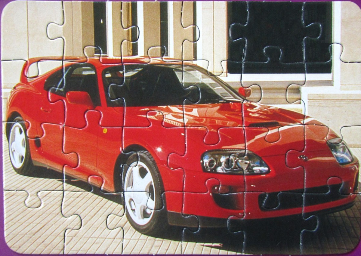 TOYOTA Supra	24	PIATNIK	Vor 2002 bis 2013	My Dream Cars Mini-Puzzle	501296 od. 5164	Breite 17,5x12,5 cm		Bestand Nr. 080 2301