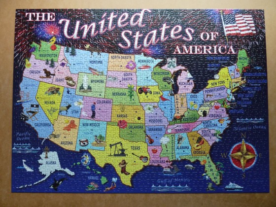 Sunsout "United States Map" 1000 - Reserviert