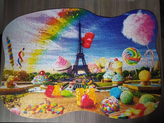 Sweet Paris, 644 Teile (Trefl, shaped puzzle)