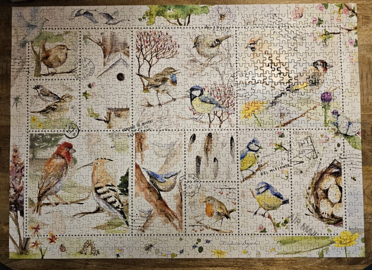 Michelle Dujardin - Birds on stamps