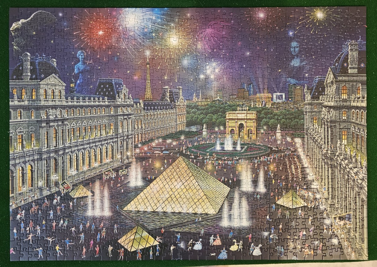 Alexander Chen - Feuerwerk am Louvre