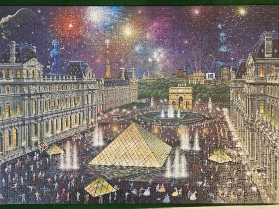 Alexander Chen - Feuerwerk am Louvre