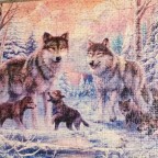 "Arktische Wölfe" von Ravensburger Puzzle - Fertig