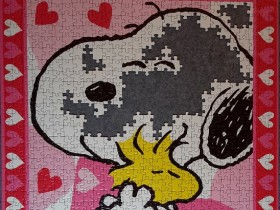 Snoopy - Love is in the Air, Ravensburger 15191, 1000 Teile (Fehlteilpuzzle)