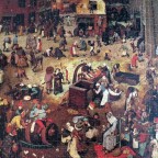 Grafika 1000Teile Brueghel : Der Kampf zwischen Karneval und Fastenzeit