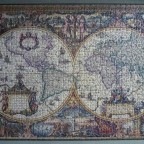 Antike Weltkarte (mit Wood Finish) 1000 Teile