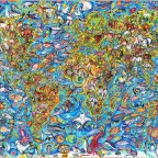 Step-Puzzle - Weltkarte (Seltene gefährdete Tierarten), 4000