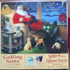 Golfing Santa