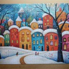 Lovelybird Toys "Snow Dream Town" 1000 Teile - Reserviert