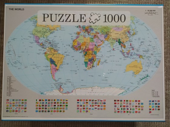 Politische Weltkarte, 1000 Teile (Aldi)